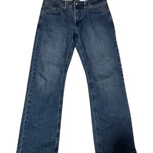 TK Axel Mens Jeans Slim Boot Cut Stretch Denim Med Wash Blue Size 34x32